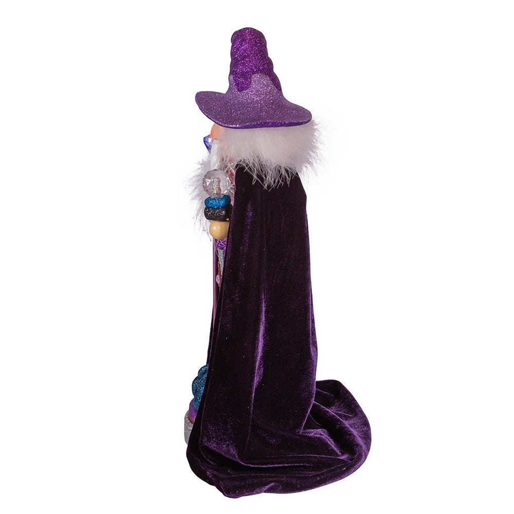 Kurt Adler 18-Inch Hollywood&#x2122; Purple Wizard Nutcracker