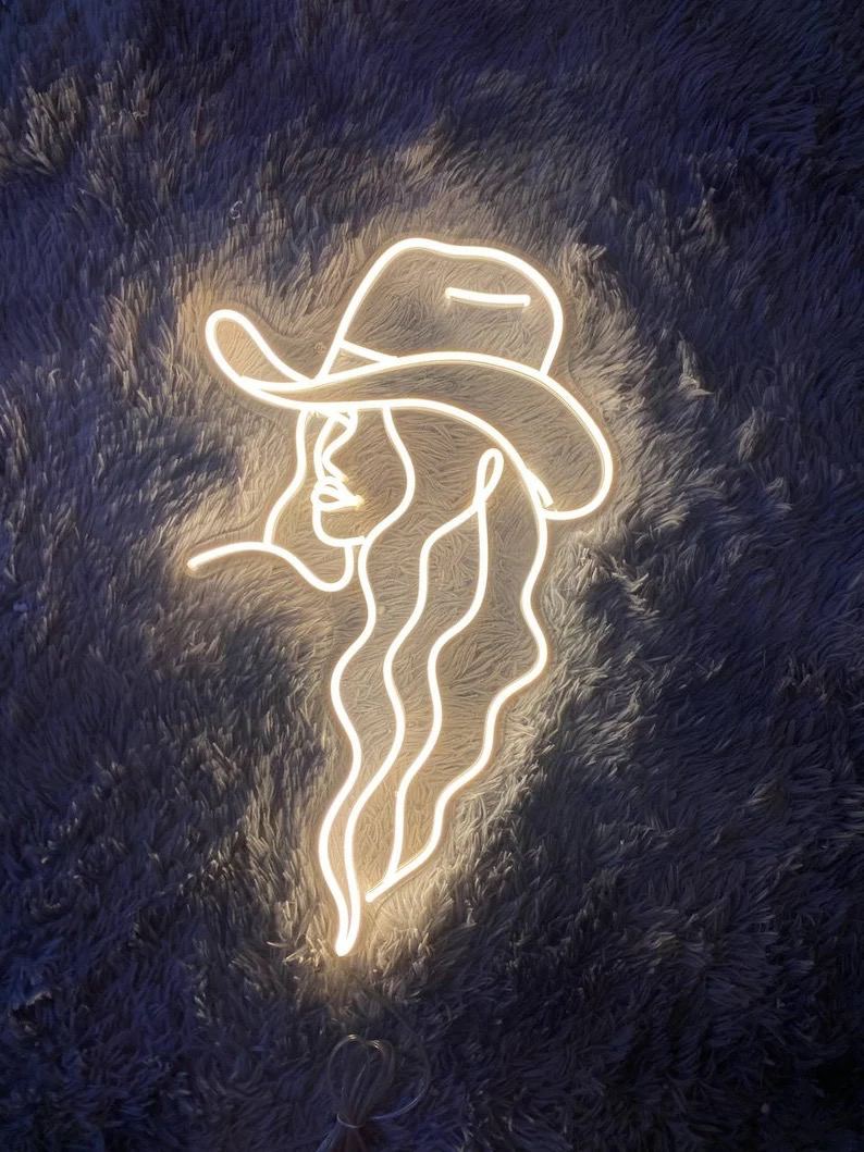 Cowgirl Neon Sign, Cowgirl Neon Light, Cowgirl Led Sign, Cowgirl Led Light, Cowgirl Wall Sign, Cowboy Wall Art Decor, Cowboy Girl Neon Sign product 3