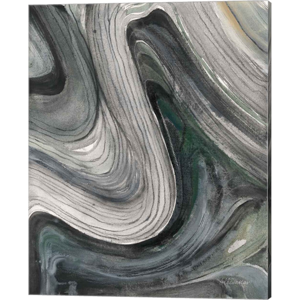 Swirl by Albena Hristova 12" x 15" Canvas Wall Art (Set of 2)