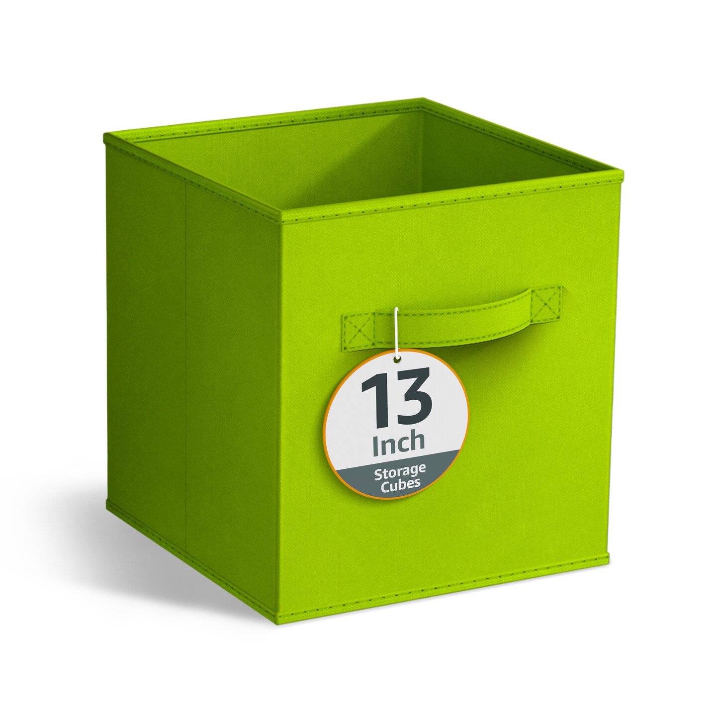 Sorbus Fabric Storage Cubes, Large 13 Inch Storage Bins, Foldable Cube Baskets with Handle, 1-Pc Solid Colors