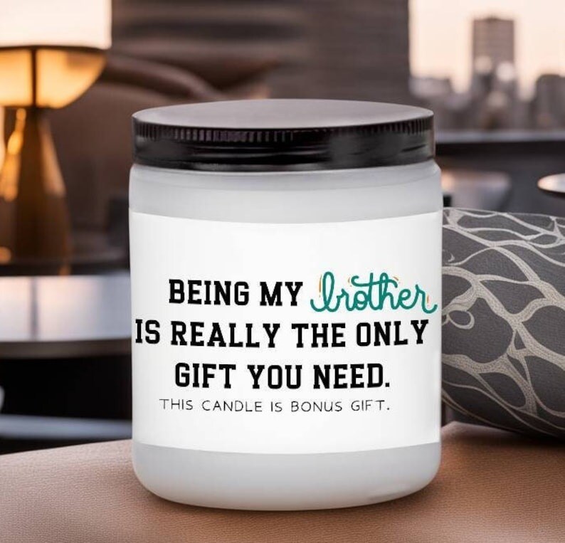 Brother gifts, gifts for brother, brother birthday gifts, Father's day gifts for brother, Scented soy candle, Lavender candle