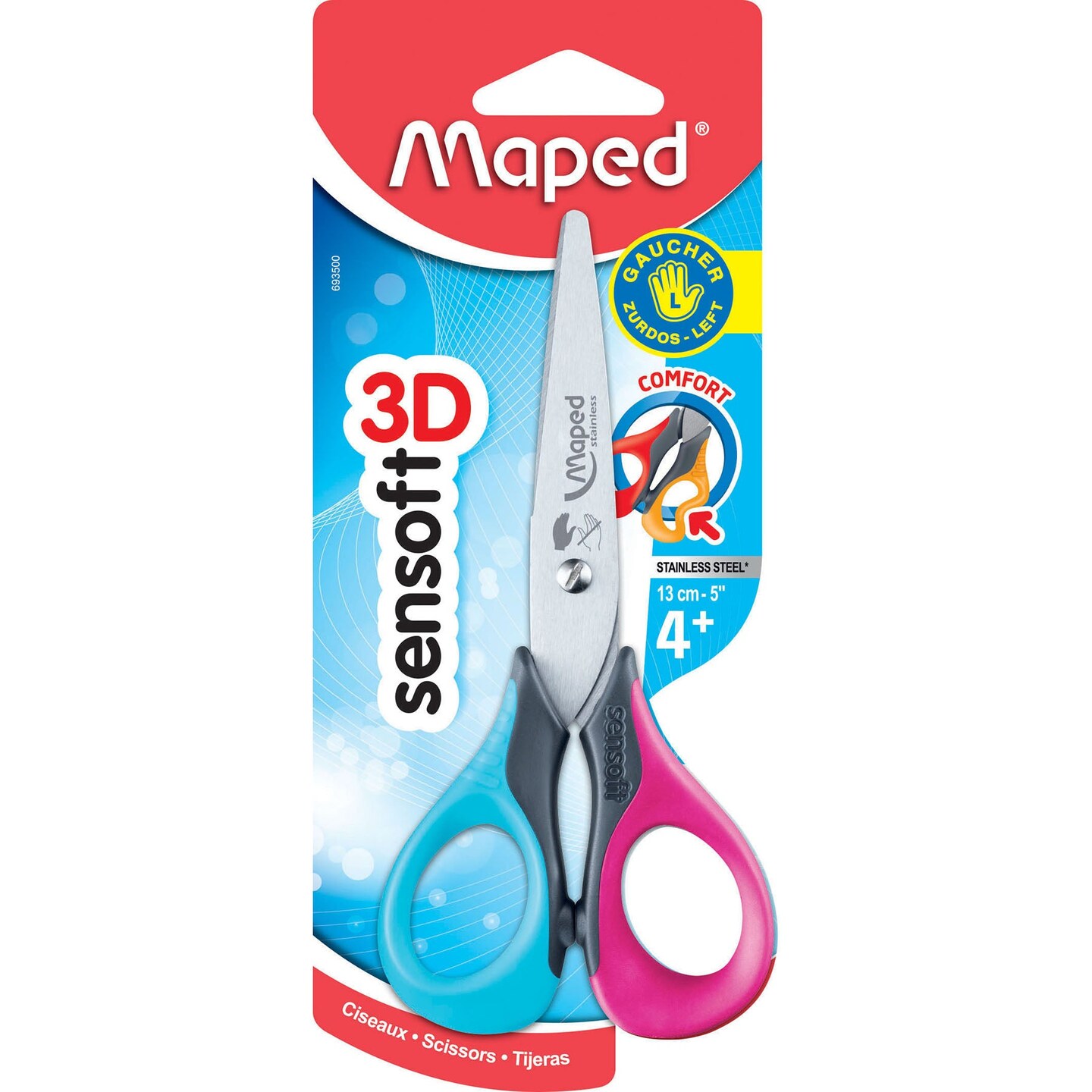 Sensoft Left-Handed 5&#x22; Scissors with Flexible Handles