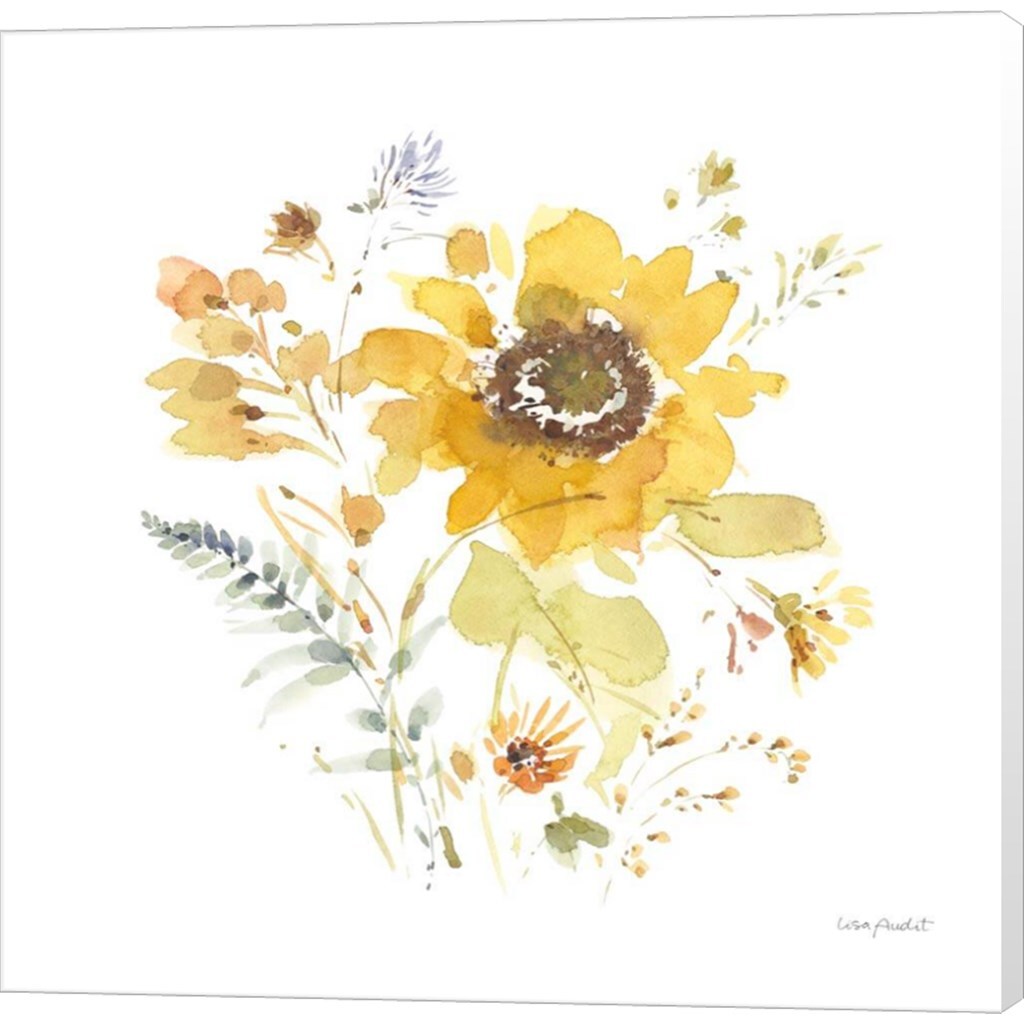 Sunflowers Forever 09 by Lisa Audit 24&#x22; x 24&#x22; Canvas Wall Art