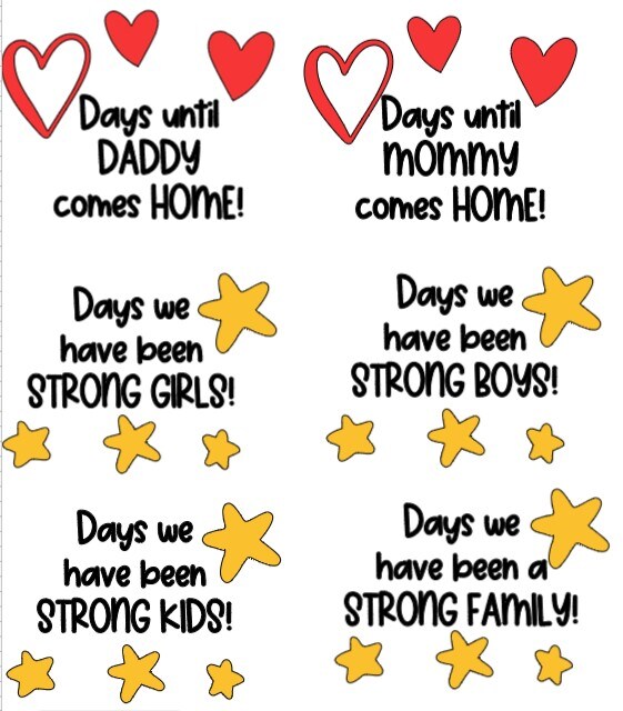 Military Deployment Countdown Button Jar image 2