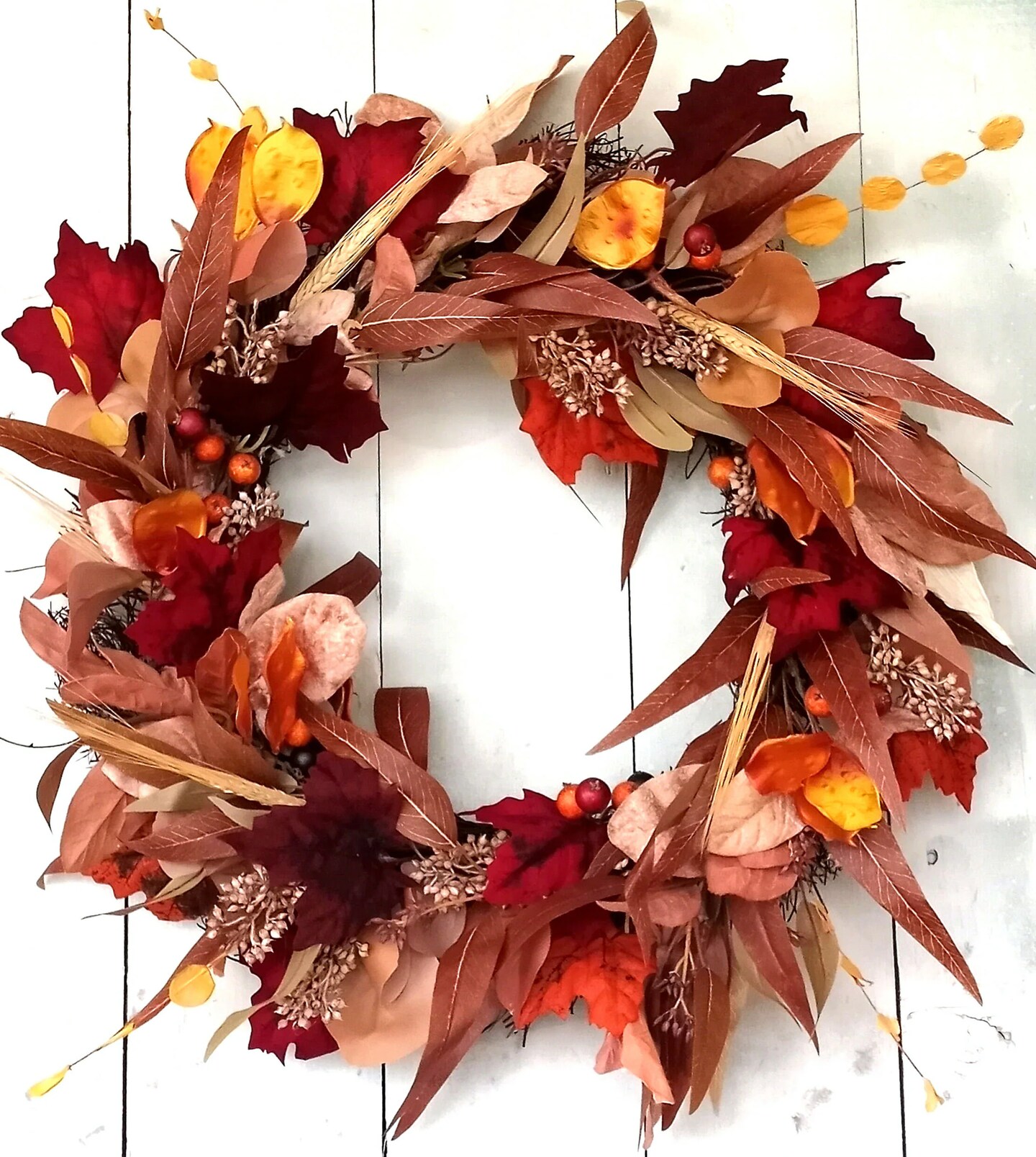 Fall Eucalyptus Wreath for Front Door, Eucalyptus Wreath, Fall Door ...