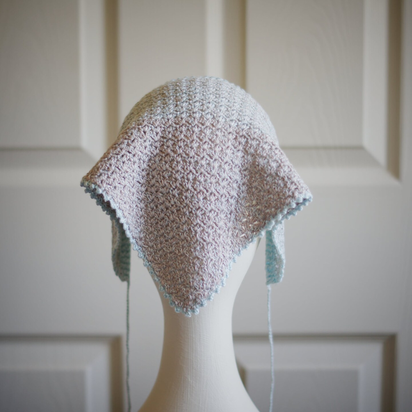 Handmade Crochet Linen Kerchief Bandana - Linen Yarn in  display picture 1