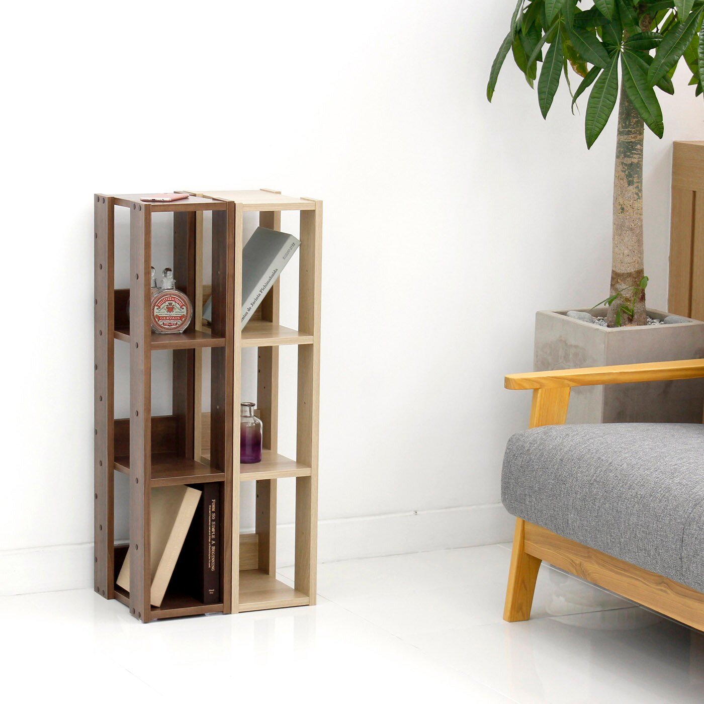 IRIS USA Rack 3-Shelf Open Wood Shelving Unit
