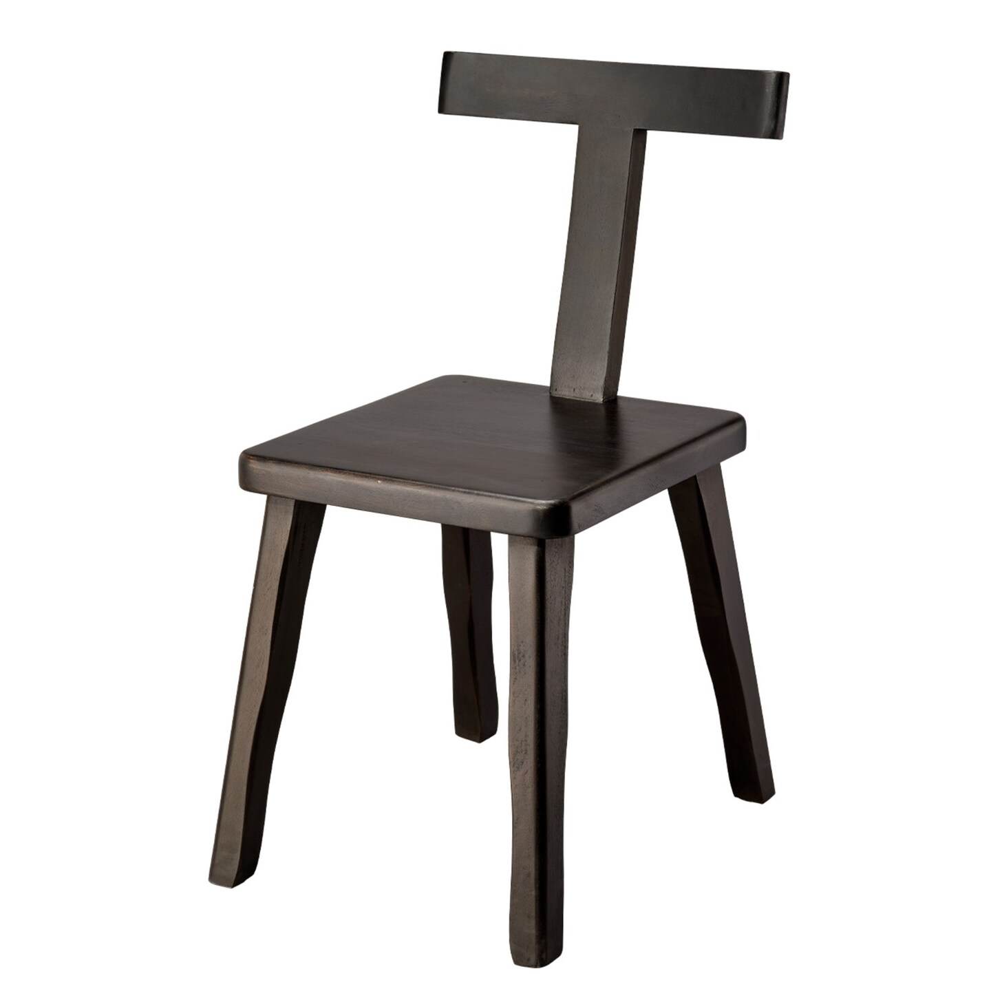 Jamie Young Company Hand-Crafted Wooden Armless Chair - 32.5" - Black
