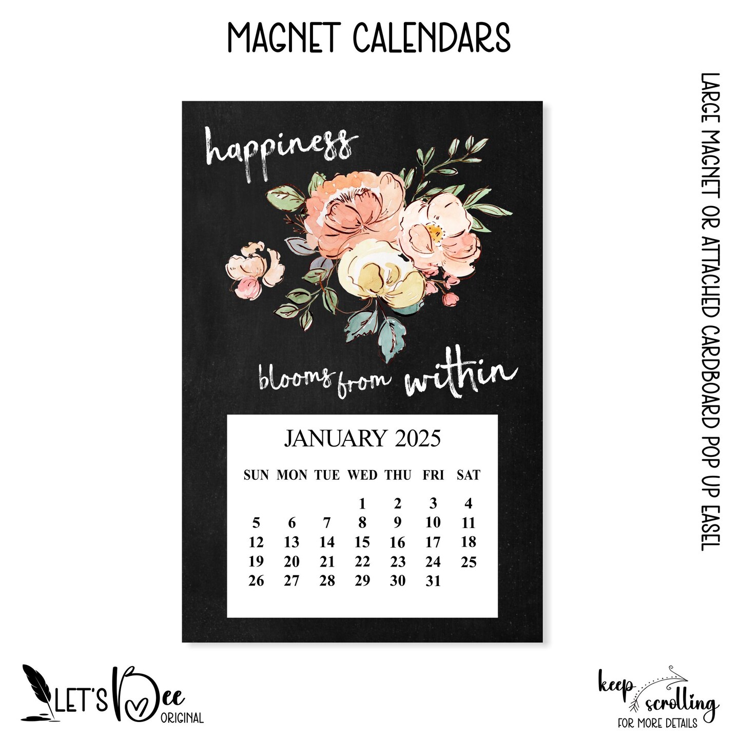 2025 Happiness Blooms Calendar, 2025 Happiness Desk Calendar