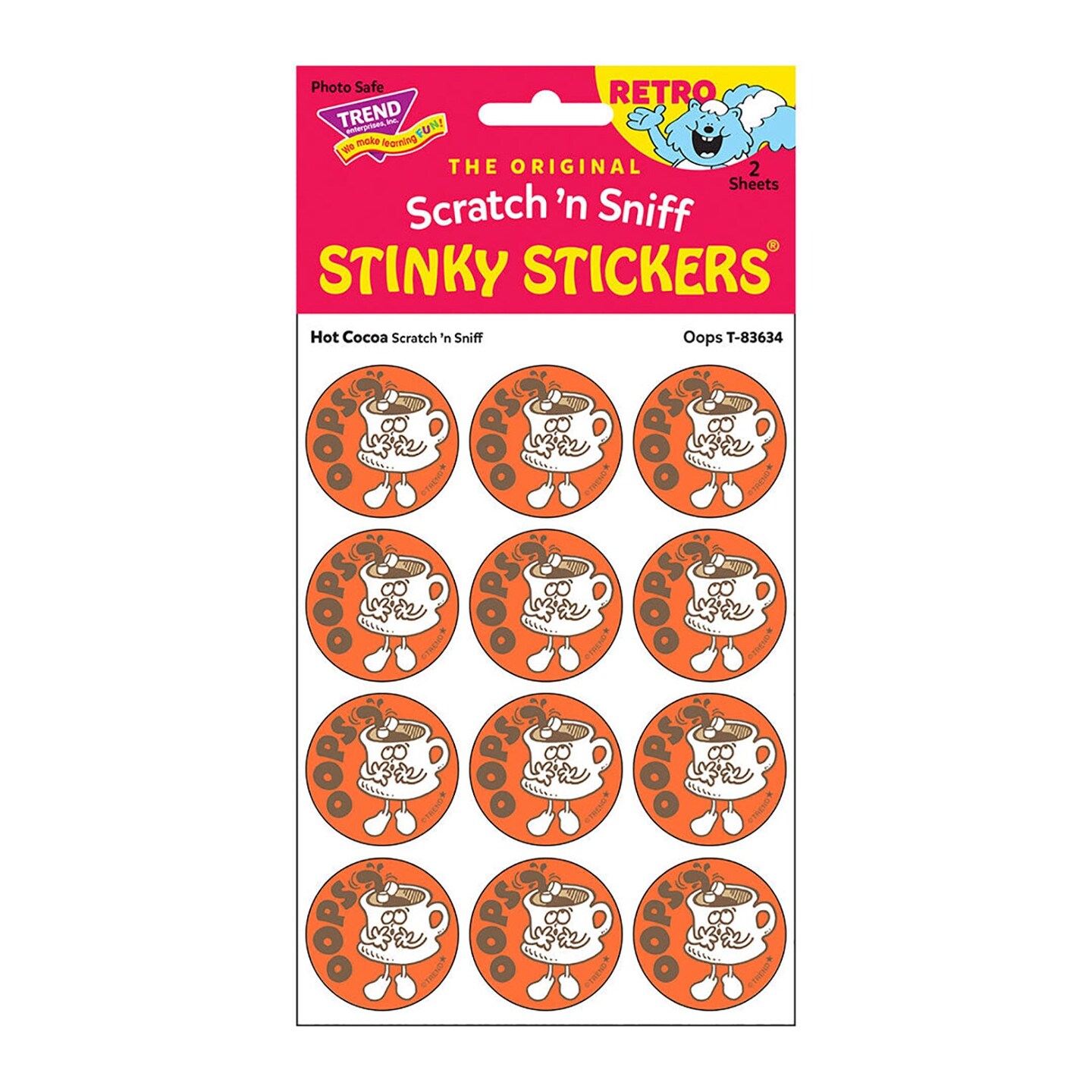 Stinky Stickers Oops Hot Cocoa Scen