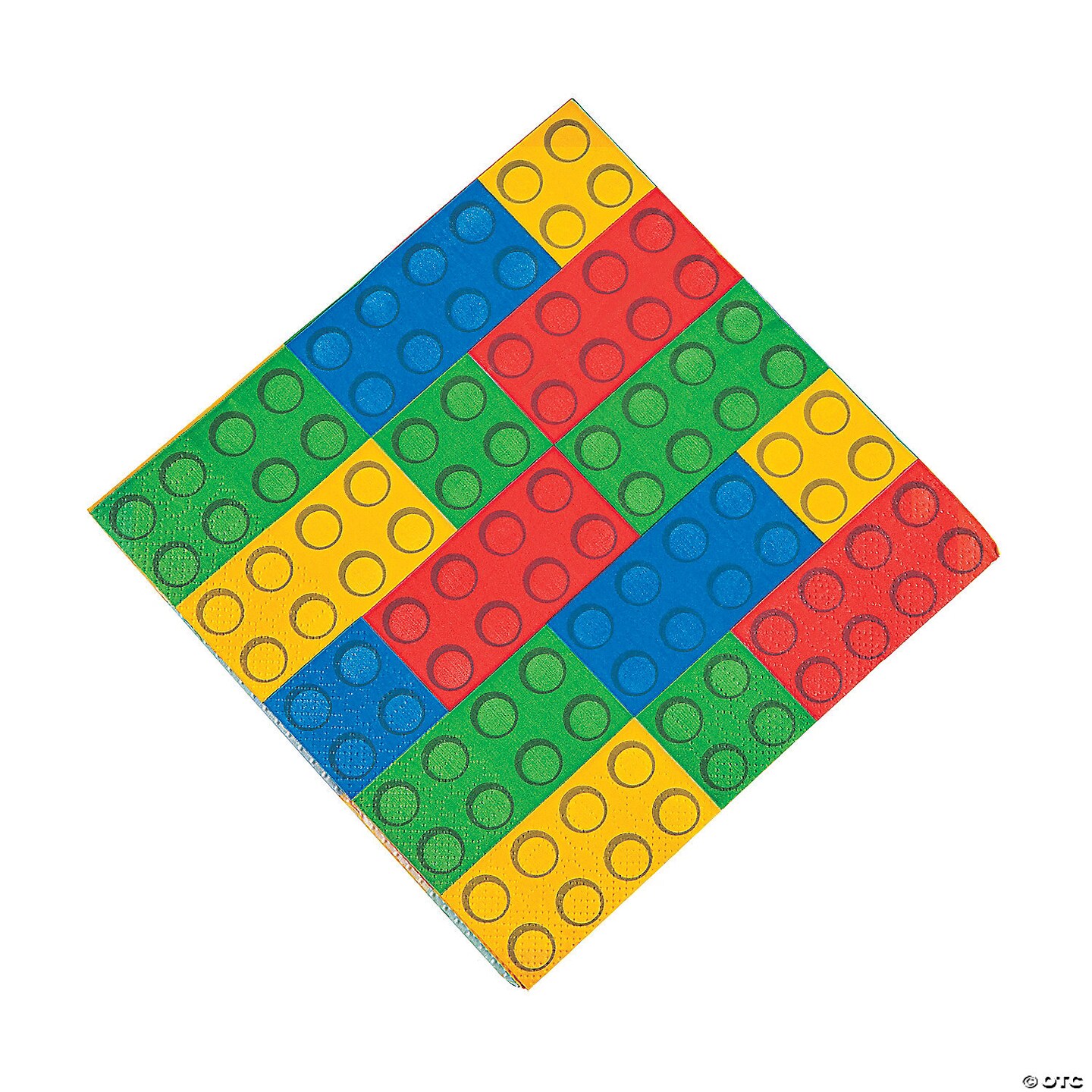 6 1/2&#x22; Building Block Party Luncheon Napkins - 16 Ct.