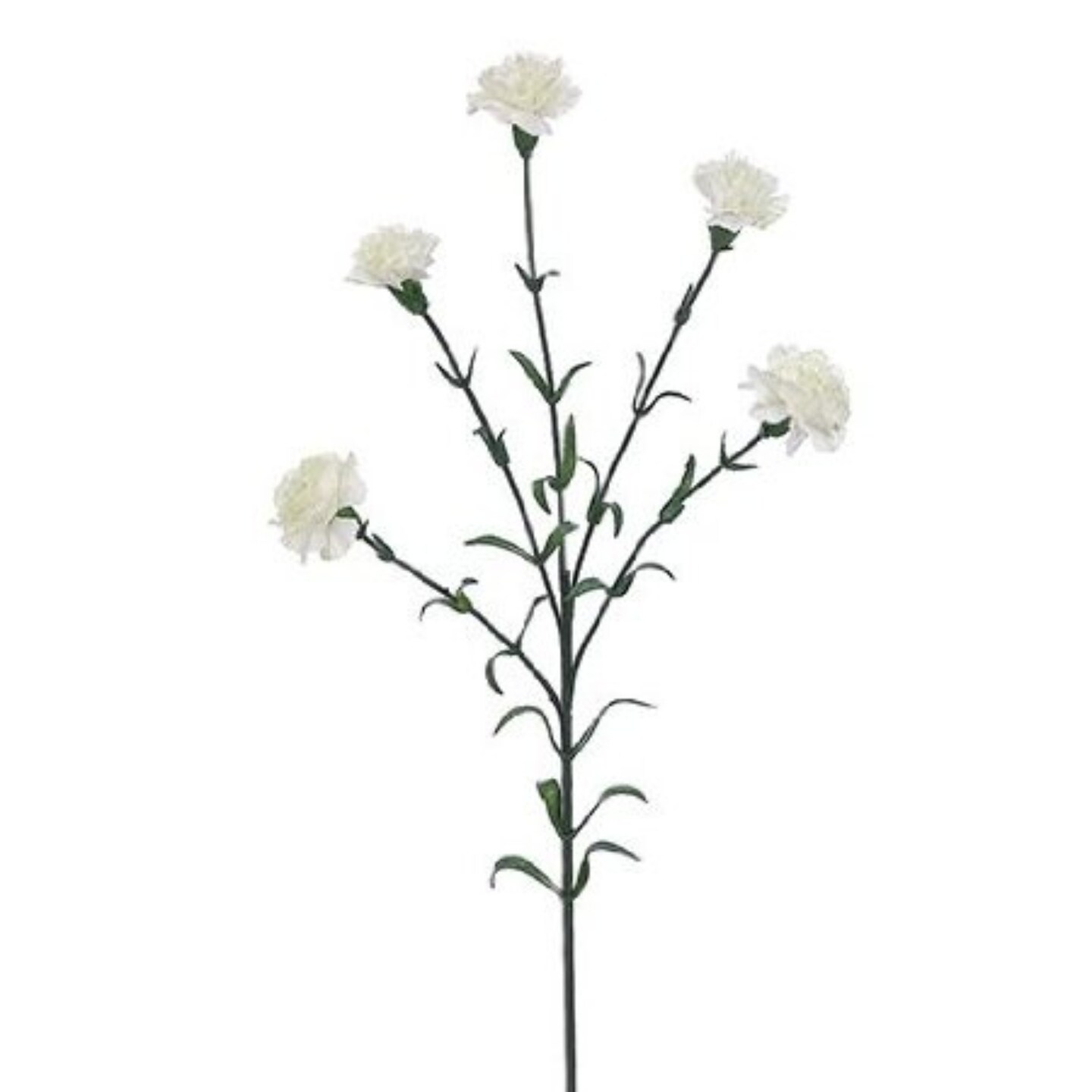 Allstate Mini Carnation Artificial Spray - 27.5&#x22; - White