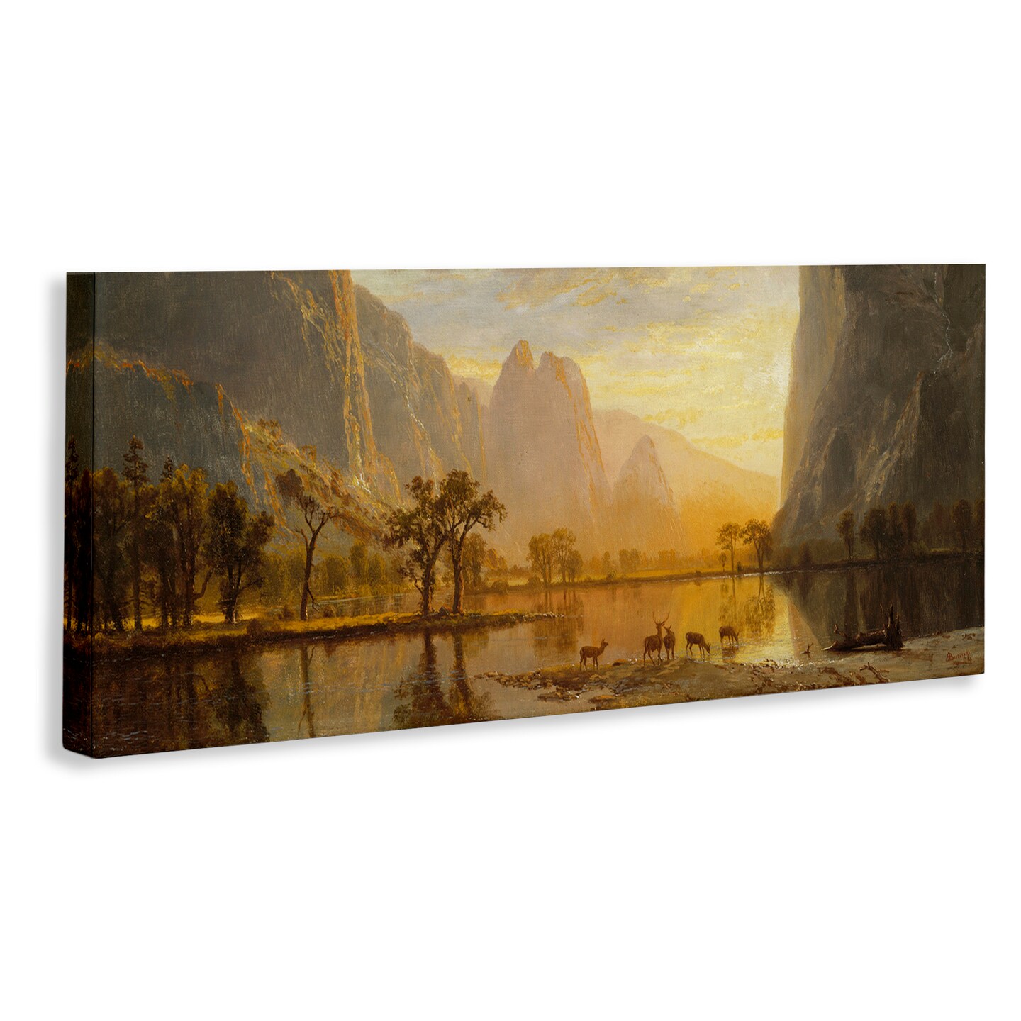 Stupell Industries Yosemite Valley Classic Painting Canvas Wall Art