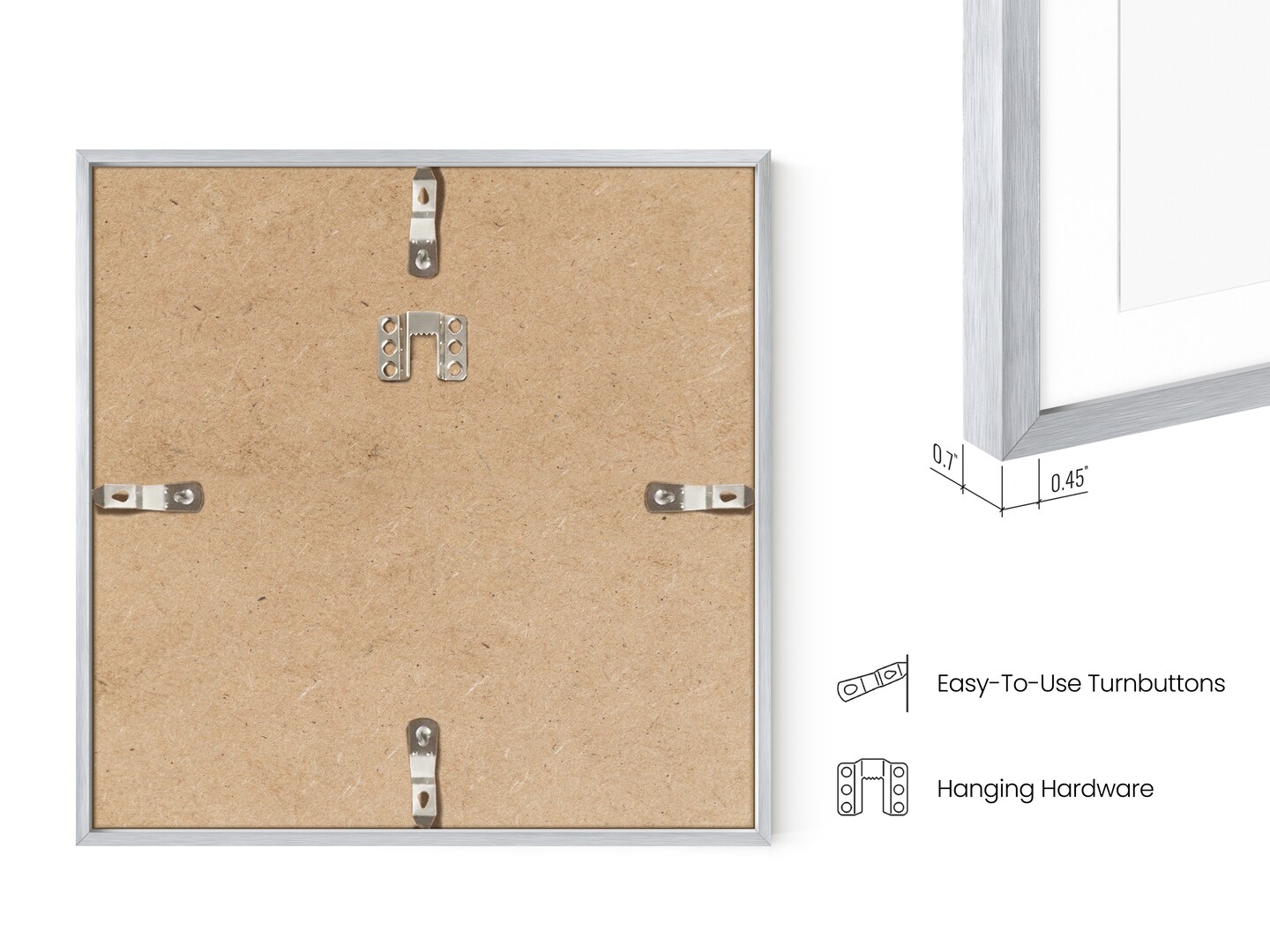 Haus and Hues Aluminum Metal Picture Frames