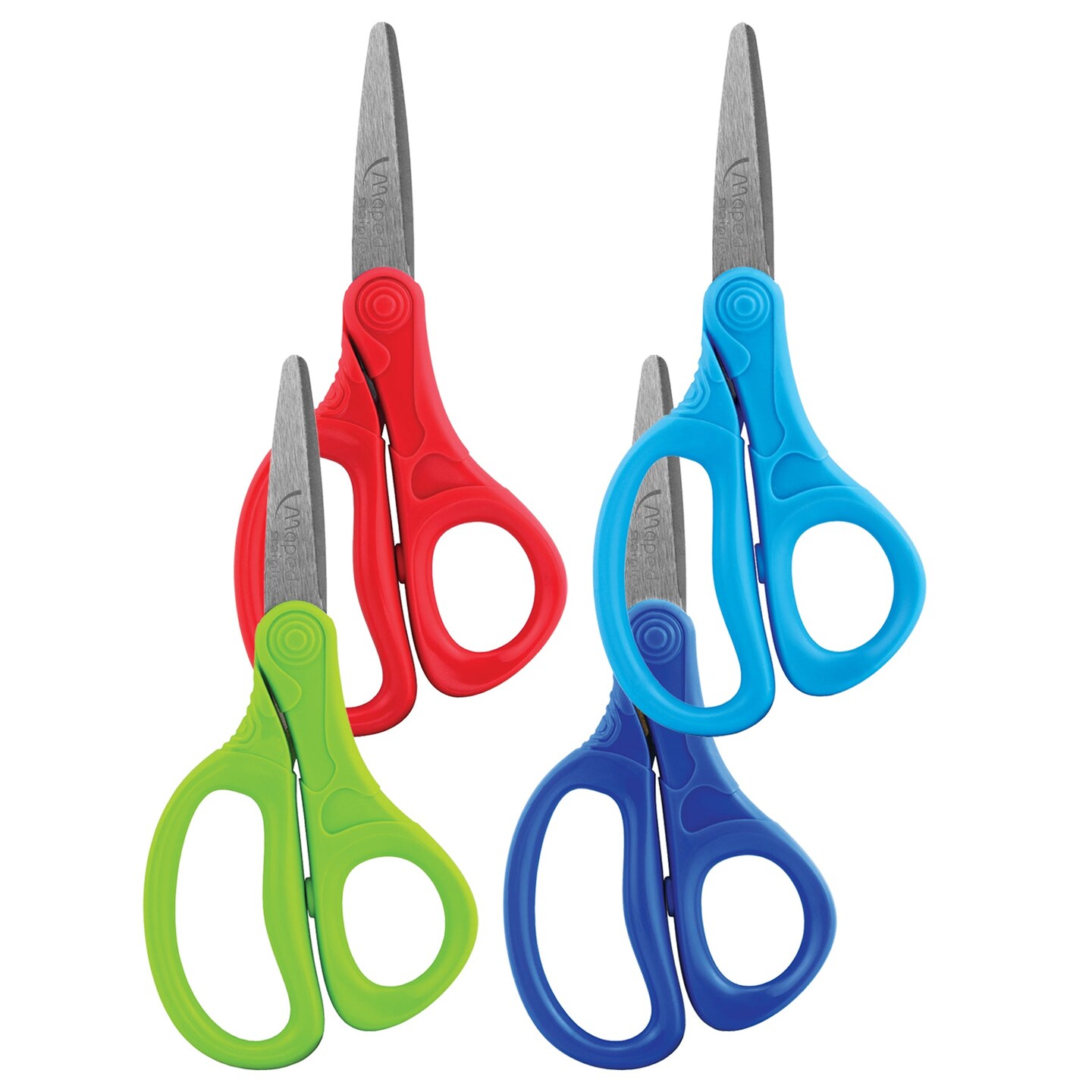 Essential 5&#x22; Pointed School Scissors, Assorted Colors, Retail Packaging