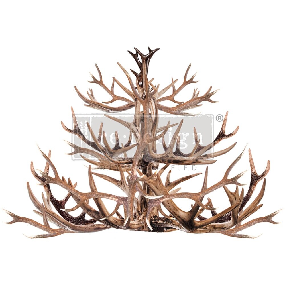 Prima Re-Design Decor Transfers-Antler Chandelier