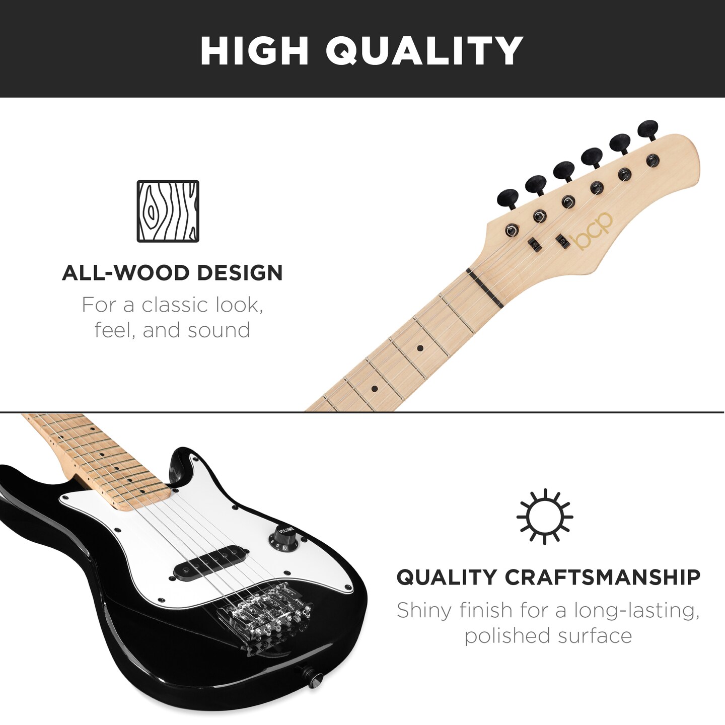 Best Choice Products 30in Kids Electric Guitar Beginner Starter Kit w/ 5W Amplifier, Strap, Case