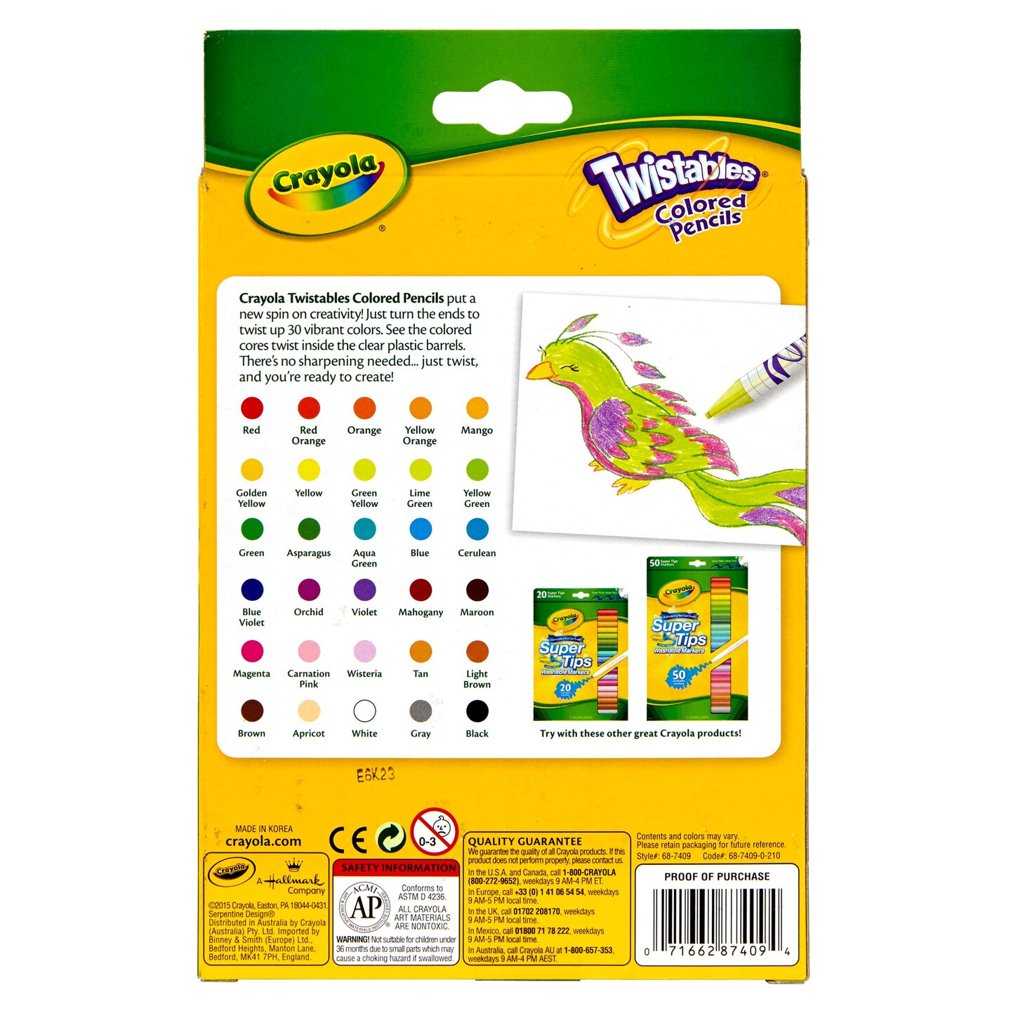 Twistables&#xAE; Colored Pencils, 30 Count