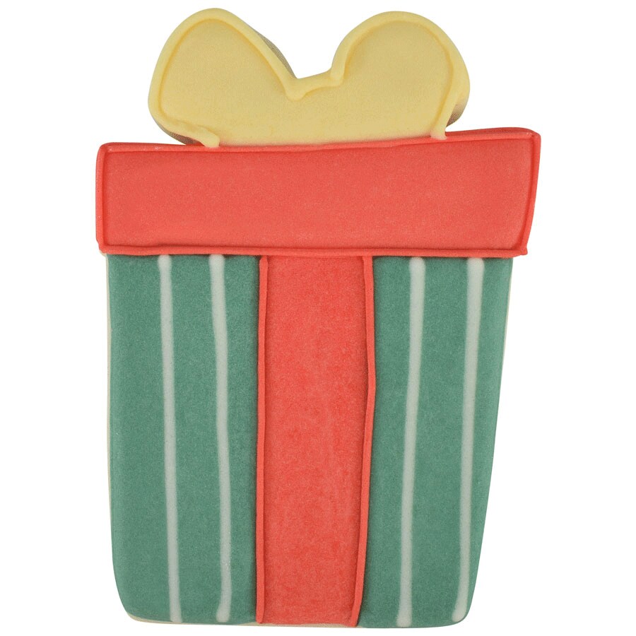 Christmas Gift Cookie Cutter (Red, 3.5&#x22;)