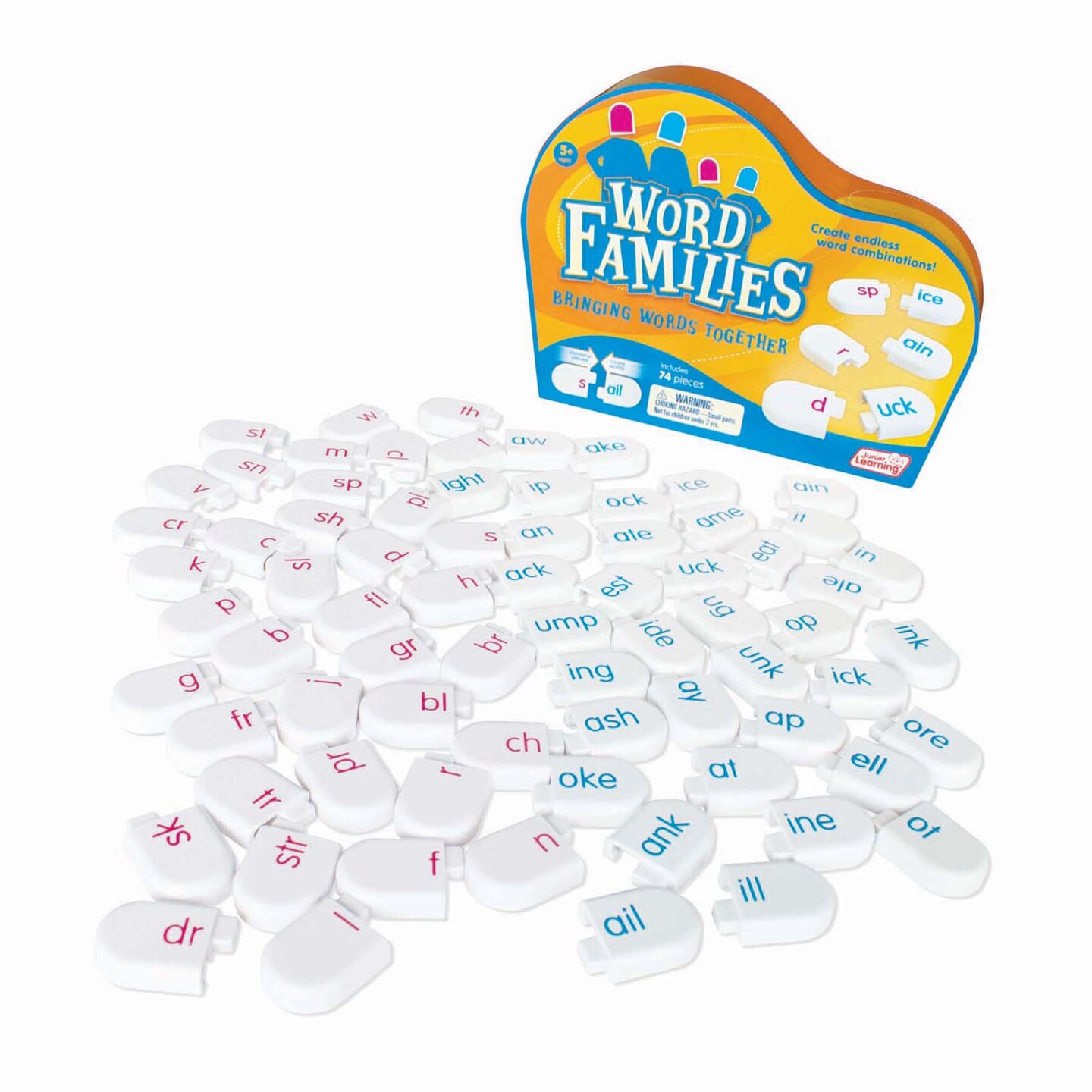 Word Families Junior Learning for Ages 5-8 Grade 2 Grade 5 Learning, Language Arts Letter Sounds, Perfect for Home School, Educational Resources