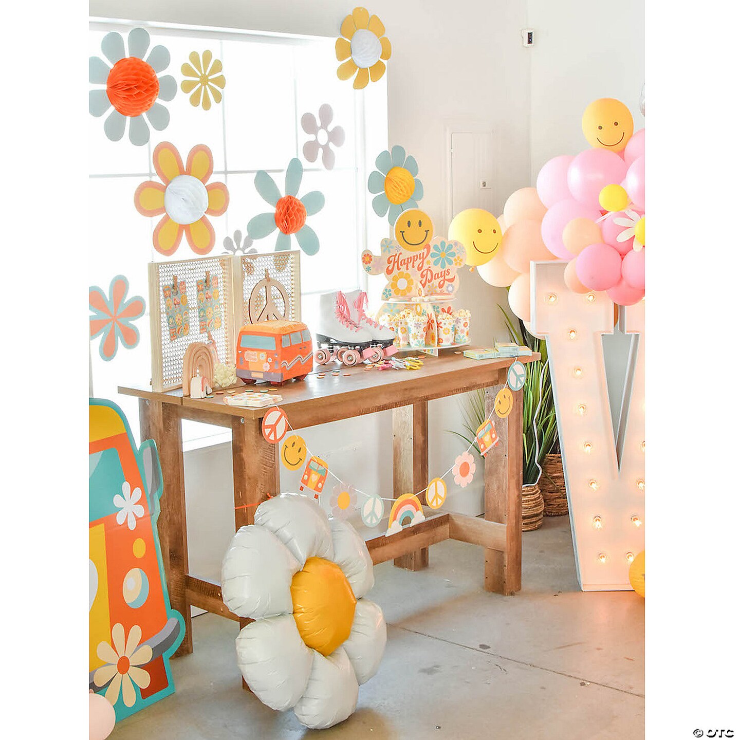 Groovy Party Happy Birthday Garland