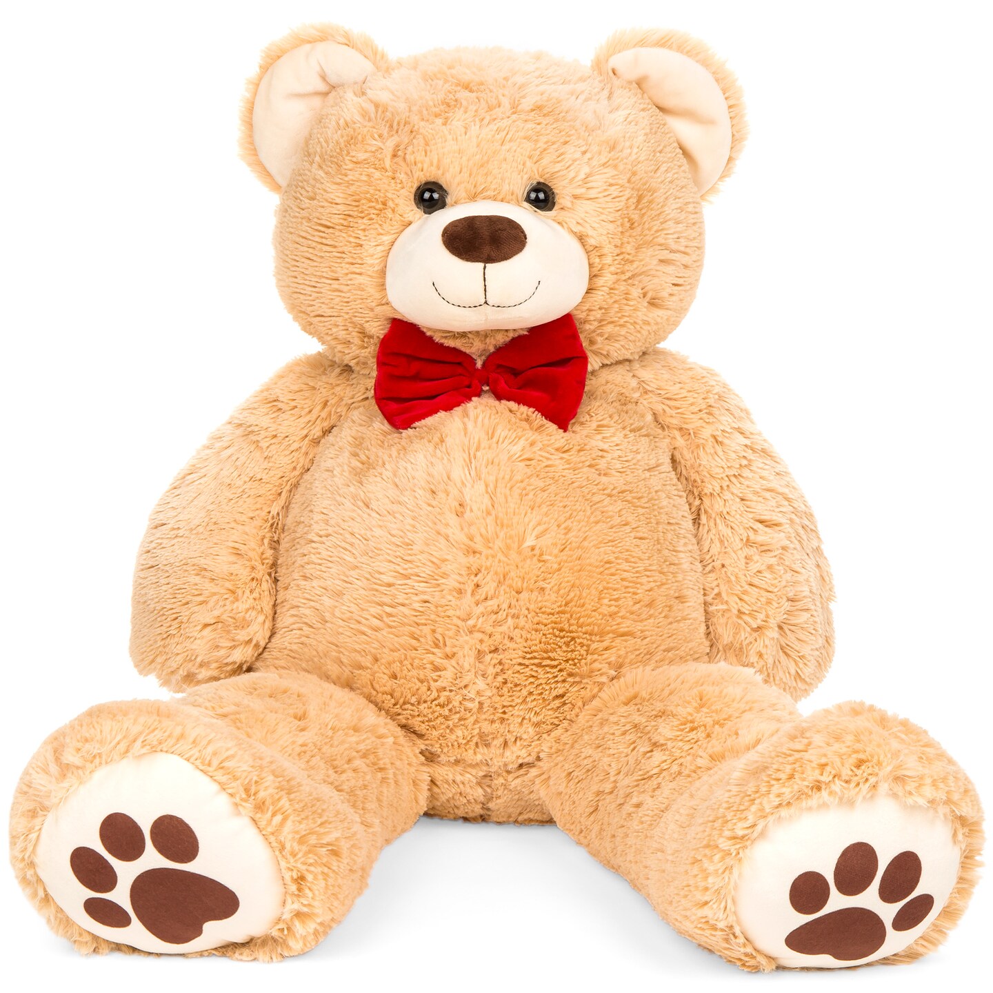 Best Choice Products 35in Giant Soft Plush Teddy Bear Stuffed Animal Toy w Bow Tie Footprints Michaels