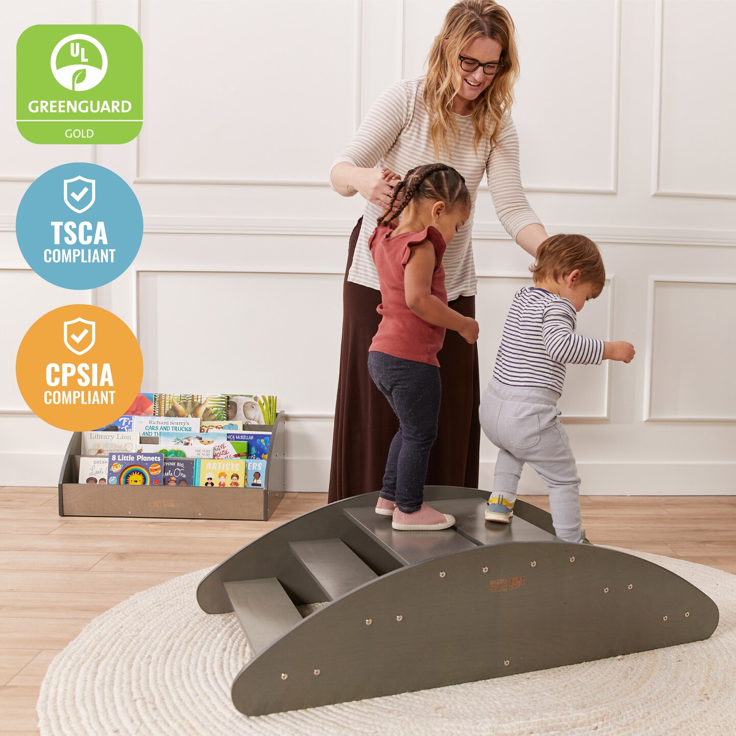Rocking Boat and Steps, Play Center