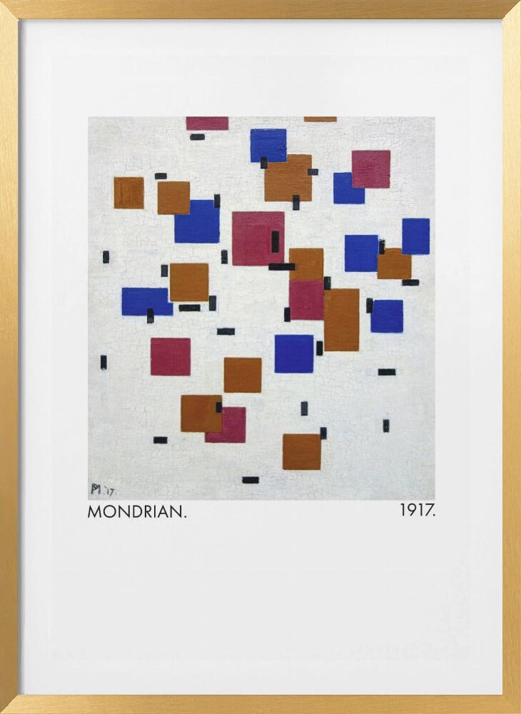 Composition in colour A 1917 Framed Art Modern Wall Decor Michaels