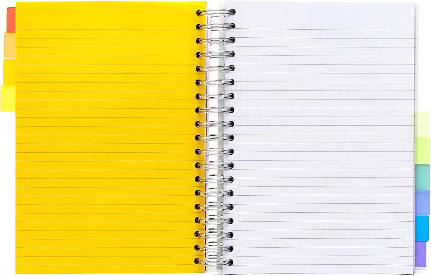 B5 Subject Notebook with 10 Repositionable Dividers for Organization &#x2013; 400 Perforated Pages of 80GSM Paper &#x2013; 200 Sheet Notebook for School, Office, and Home &#x2013; White, 7.48 X 9.84In