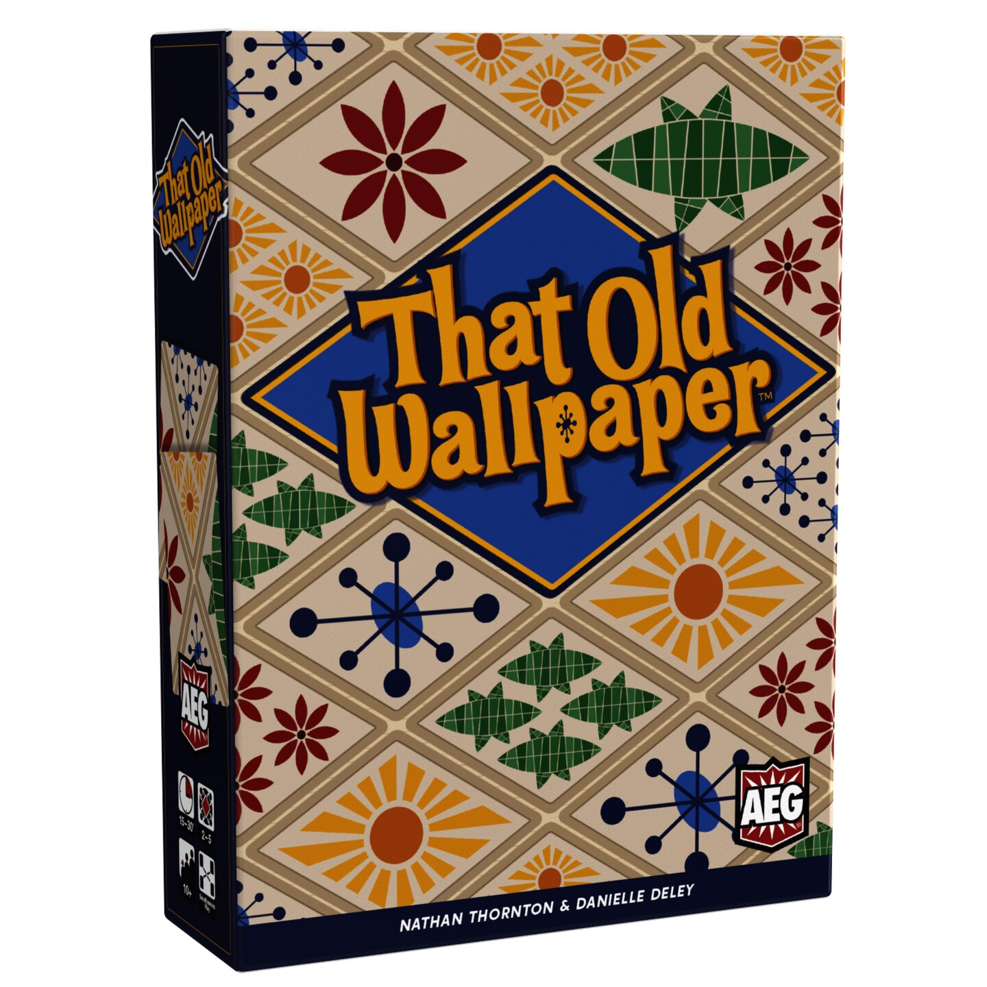 That Old Wallpaper - Memory Card Game, Alderac Entertainment Group - Shapes, Colors &#x26; Patterns Game, Ages 10+, 2-5 Players, 15-30 Min