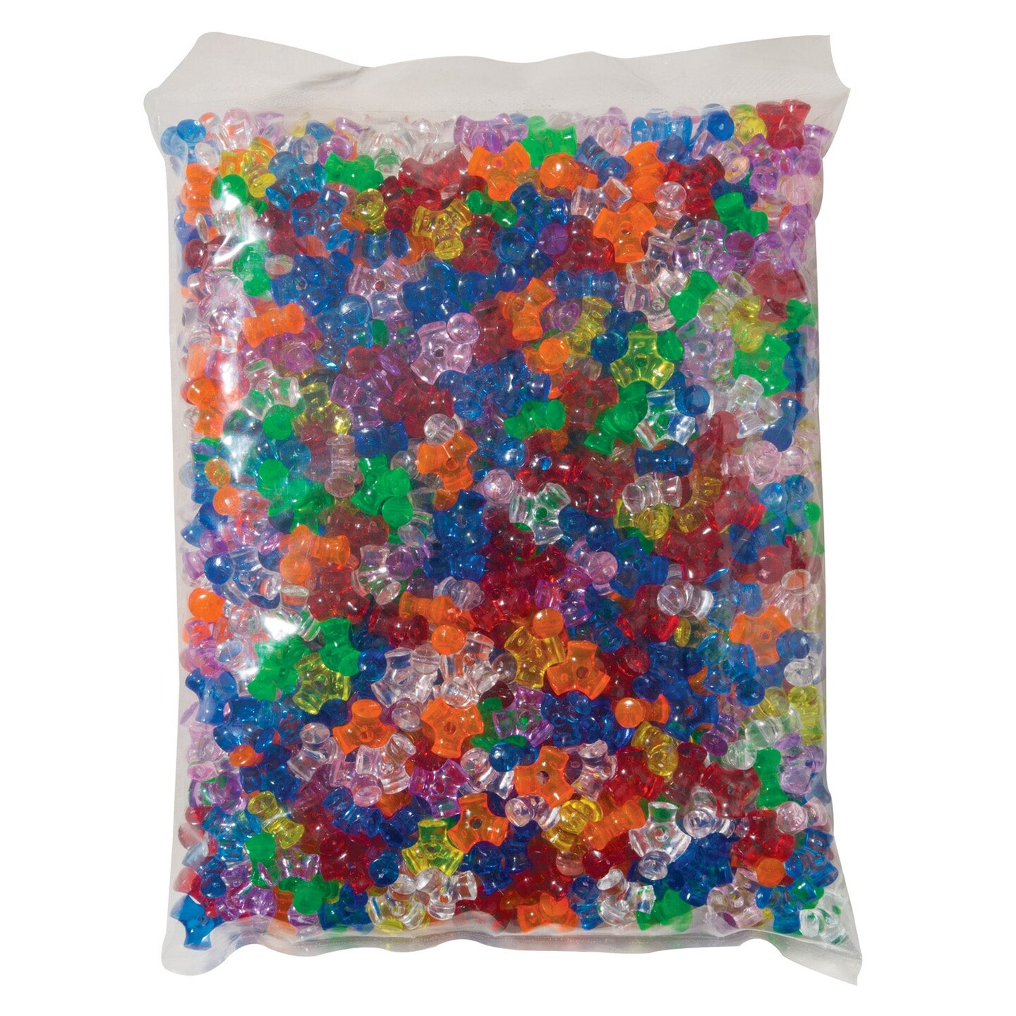Tri-Beads, Assorted Colors, 3/8&#x22;, 1000 Pieces