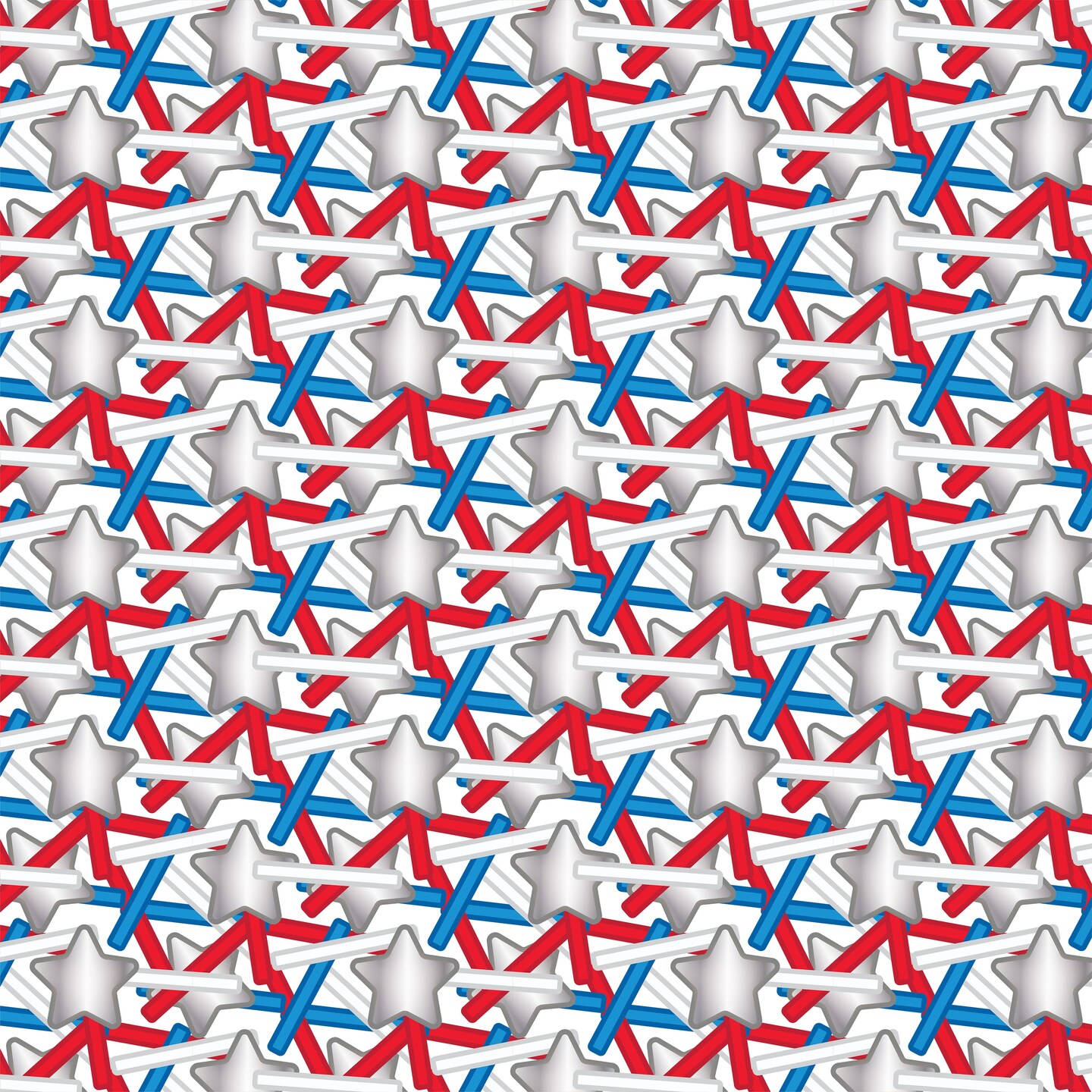 AC Food Crafting Bulk Jimmies and Star Sprinkles 25lbs-Red/White/Blue