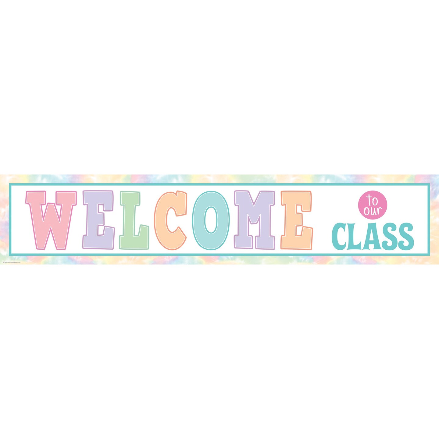 Pastel Pop Welcome to Our Class Banner