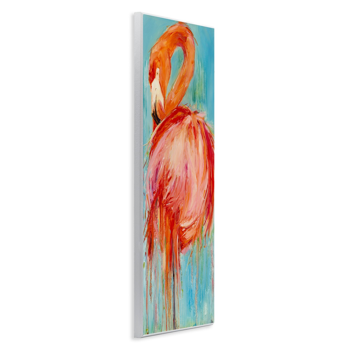 Stupell Industries Bold Abstract Flamingo Painting Wall Plaque Art