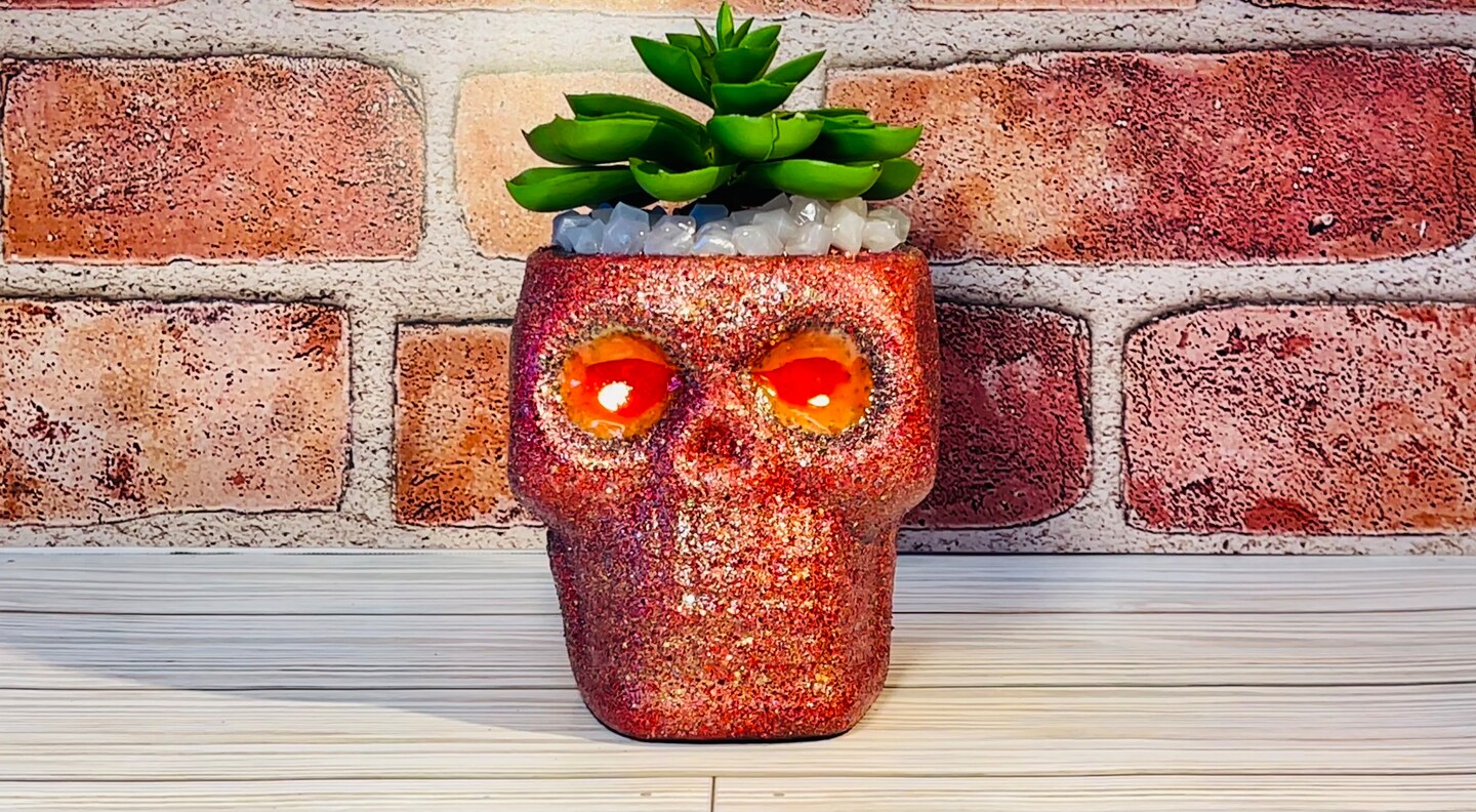 Artificial Glow in the Dark Skull Succulent | MakerPlace by Michaels