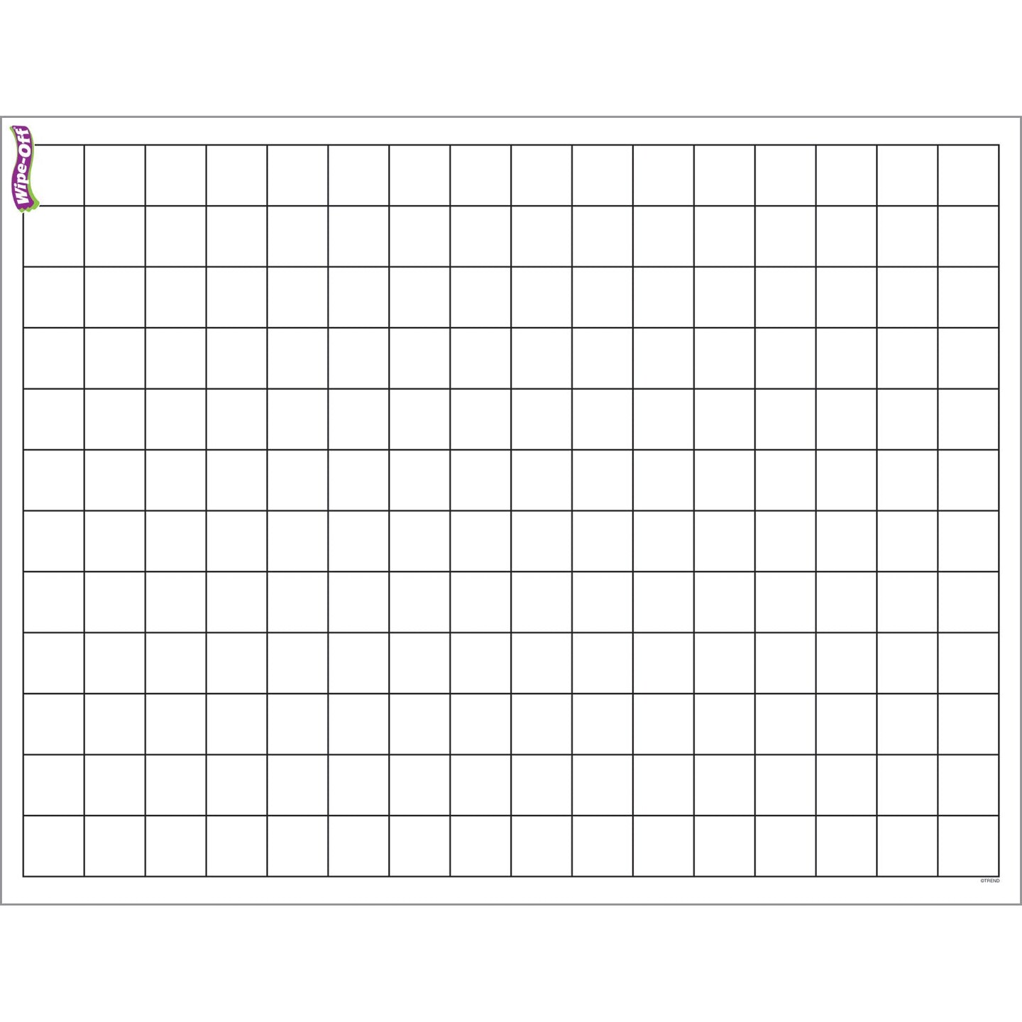 Graphing Grid (Small Squares) Wipe-Off&#xAE; Chart, 17&#x22; x 22&#x22;