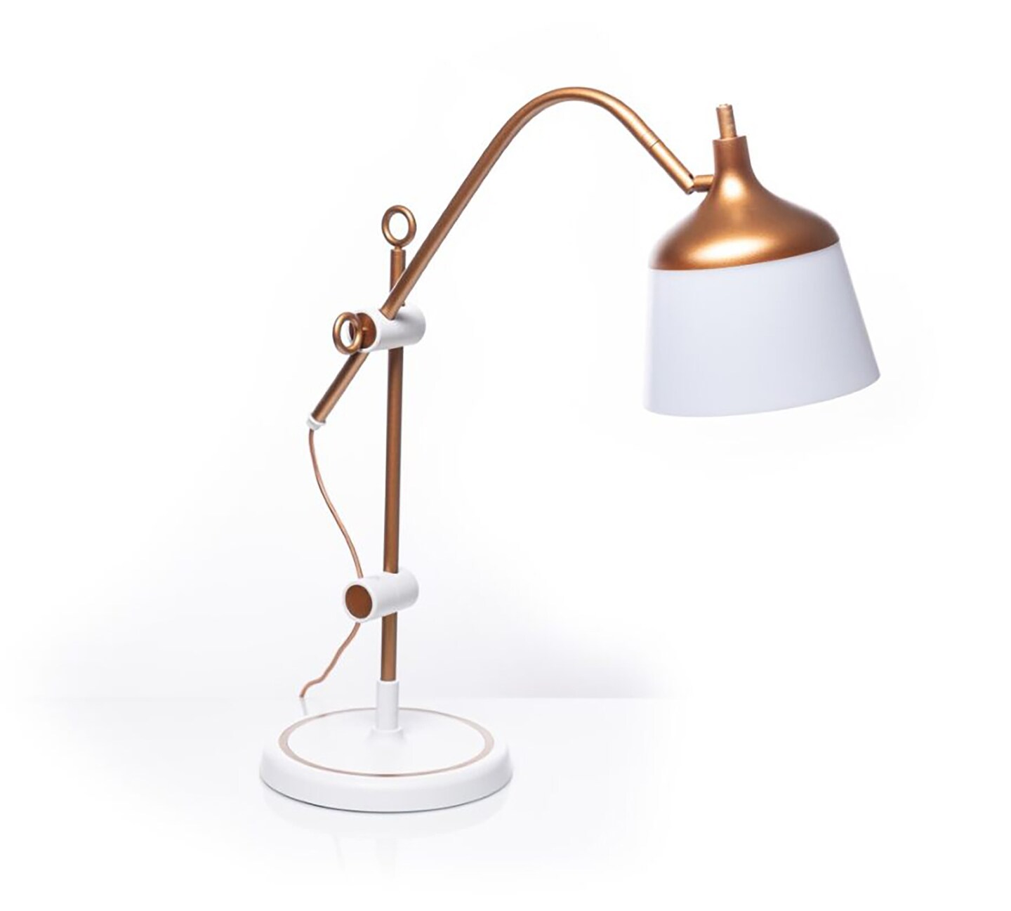 Daylight Anita Table Lamp-Copper/White
