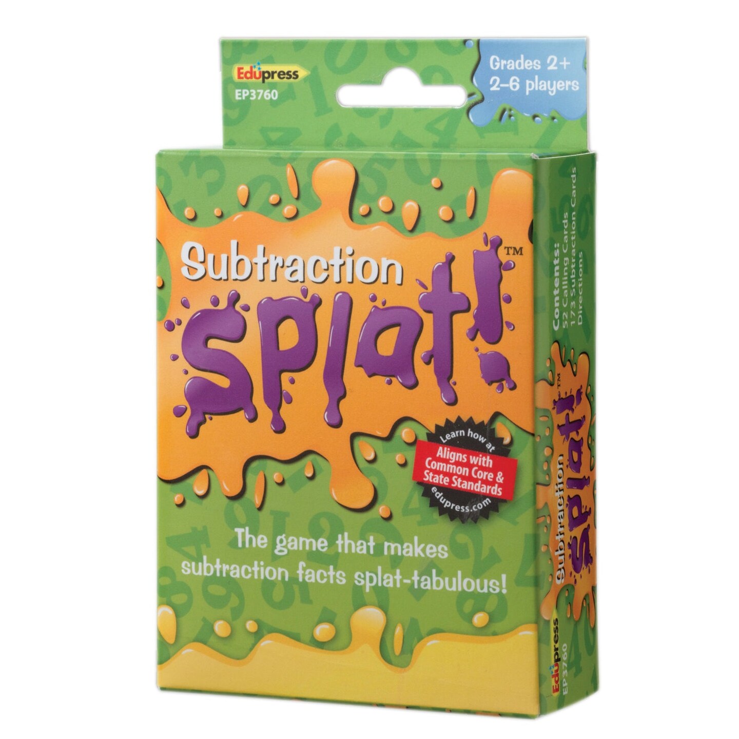 Subtraction Splat!&#x2122; Card Game