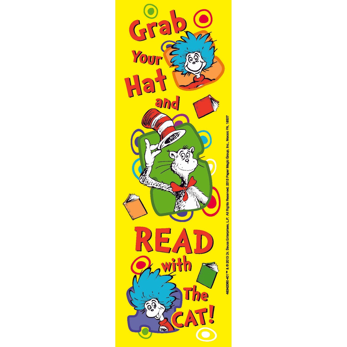 Dr. Seuss&#x2122; Grab Your Hat Bookmarks, Pack of 36