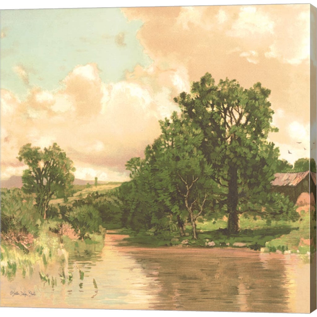 Country Pond 2 by Stellar Design Studio 24" x 24" Canvas Wall Art