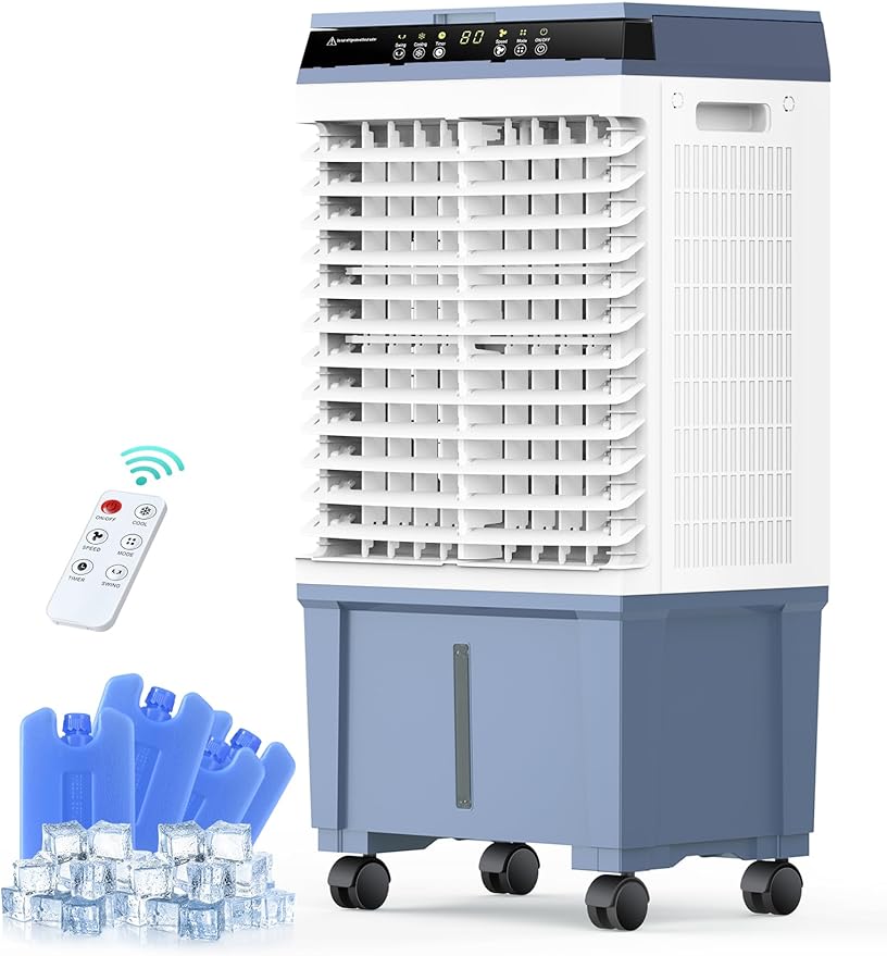 Air Choice&#xAE; Swamp Cooler: 1800CFM, 12H Timer, Remote, 5.3 Gal Tank, 3 Speeds