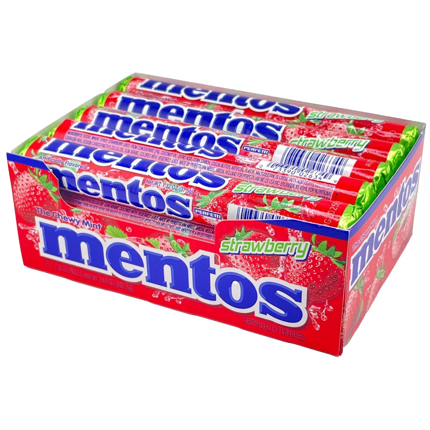 Mentos Roll Strawberry 15Ct