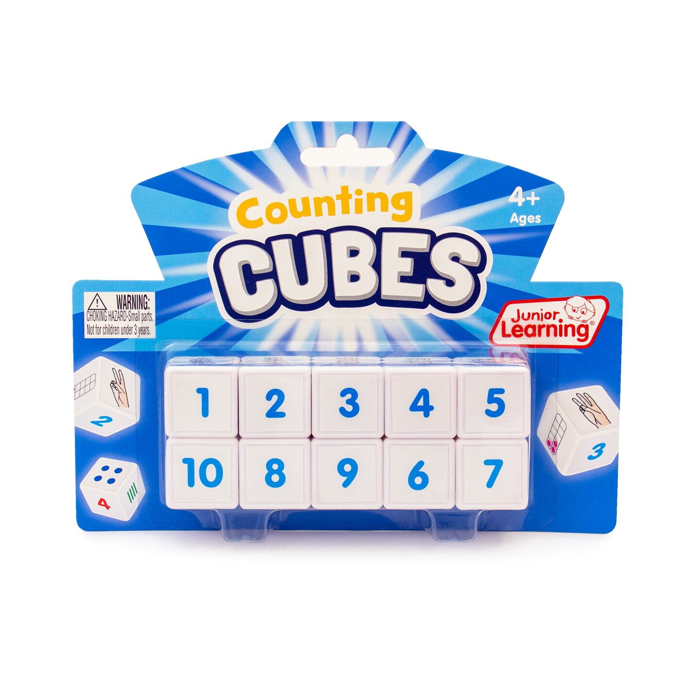 Junior Learning Counting Cubes Educational Learning Set - Ten Learning Cubes