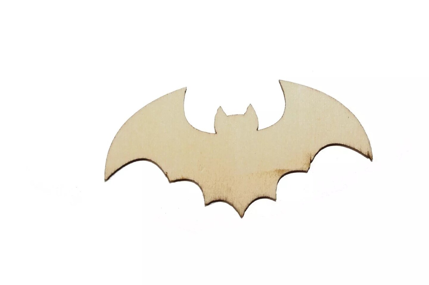 Kitcheniva 25 Pcs 2.5&#x22; Wood Bats Halloween Wooden Craft Shapes