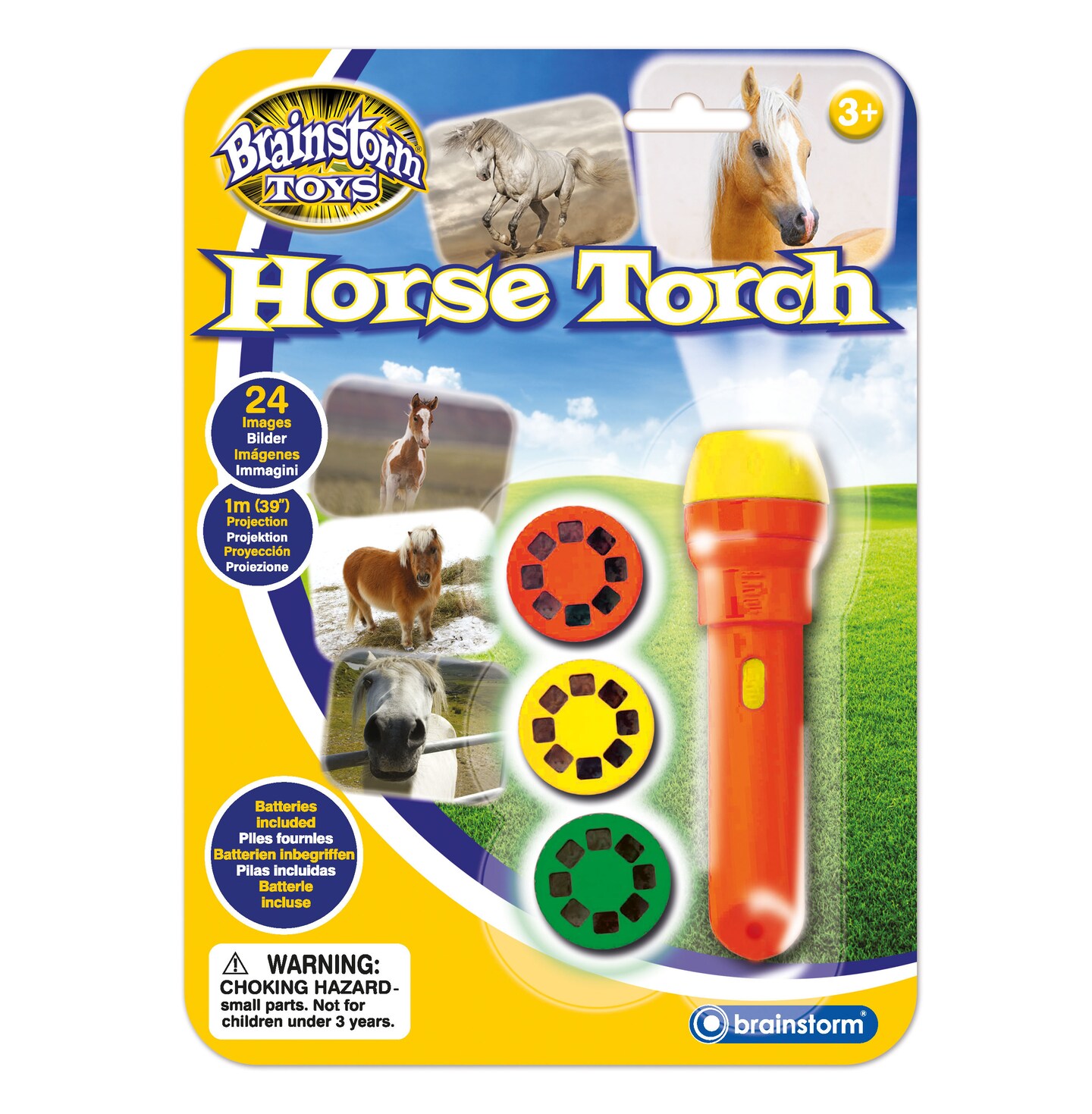 Brainstorm Toys Horse Flashlight and Projector w/ 24 Horse Images