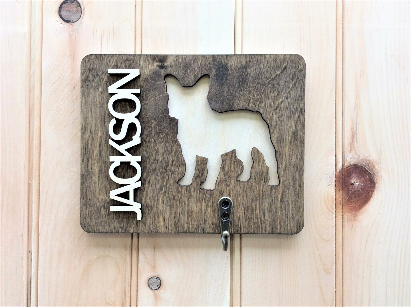 Custom Dog Breed Leash Holder Personalized Dog Leash Hook Dog Wall Decor MakerPlace by Michaels