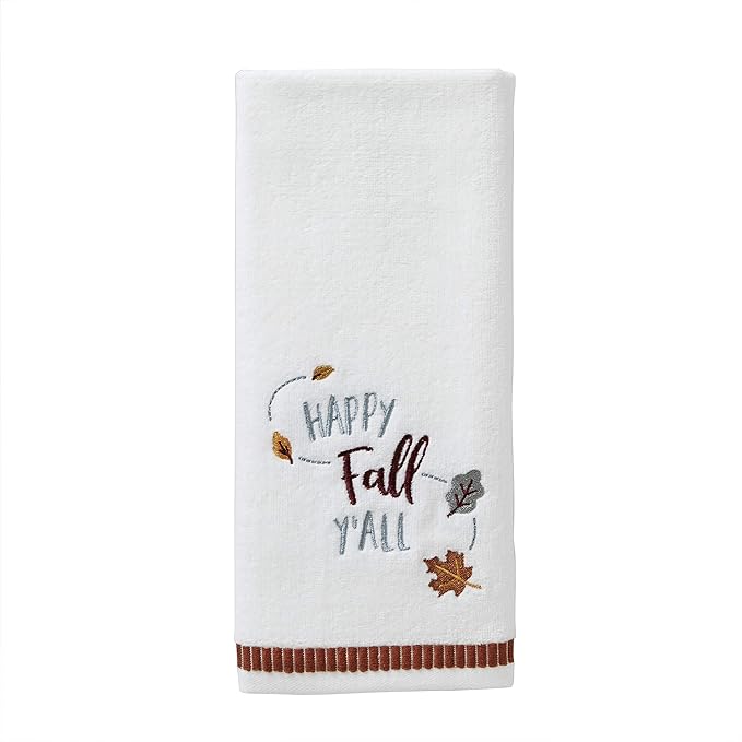 Harvest Happy Fall Yall Hand Towel - White Small