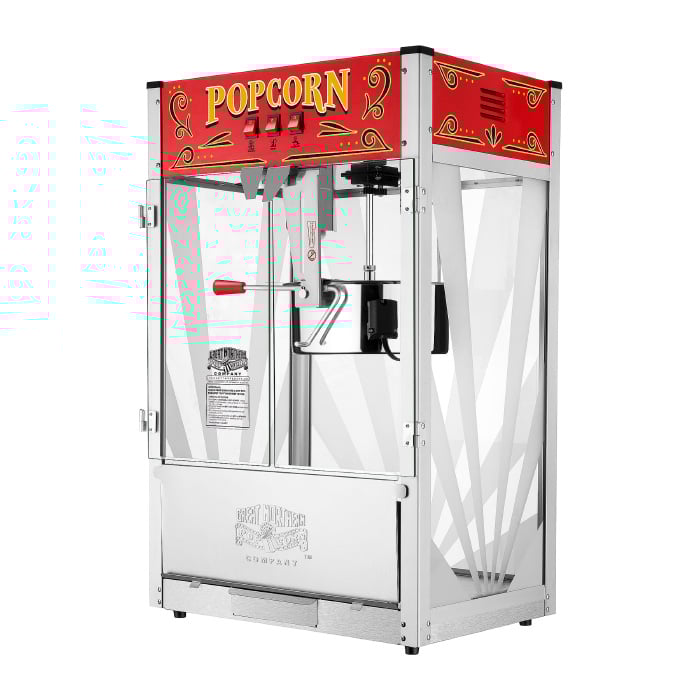 Great Northern 16 Ounce Commercial Popcorn Popper Machine Stainless Steel