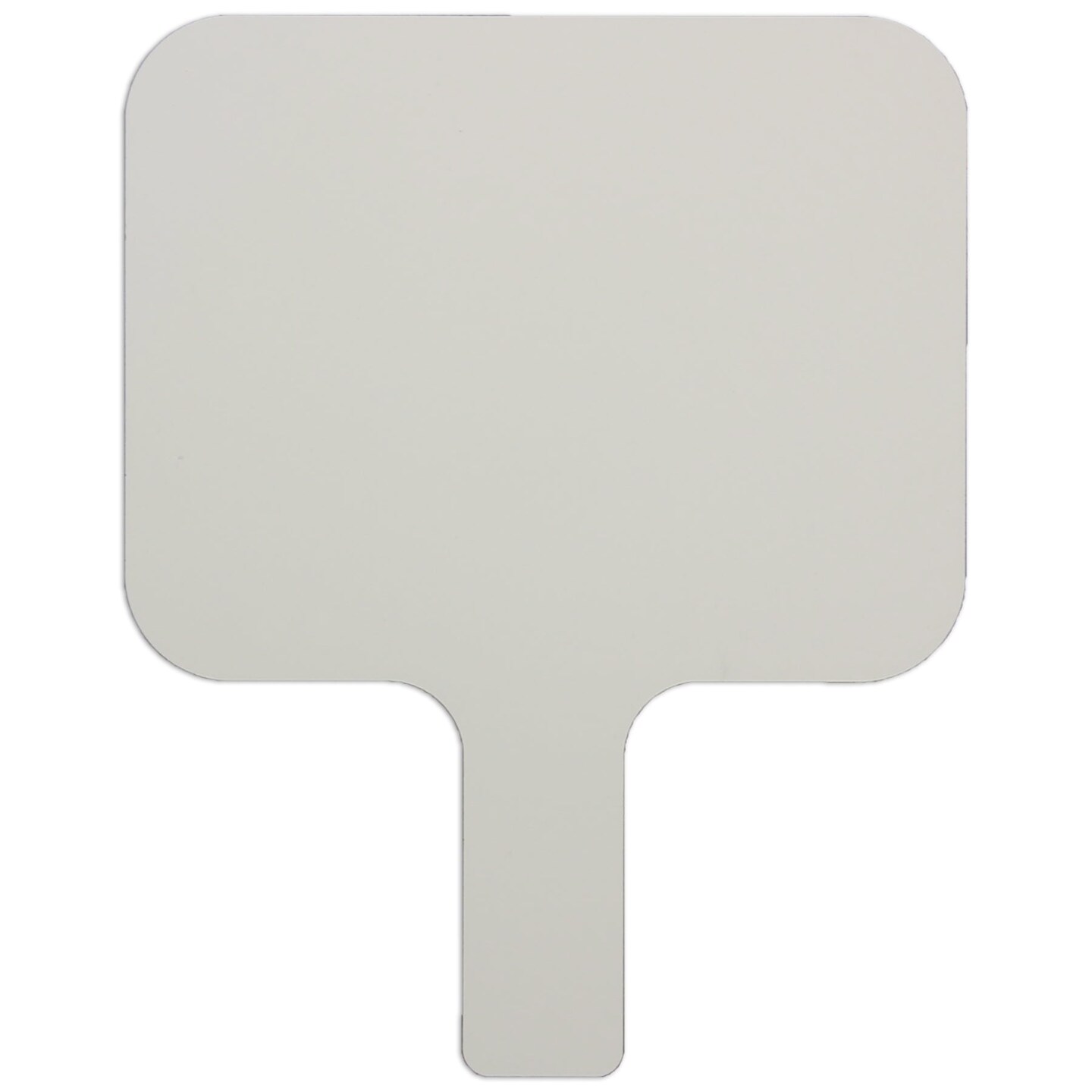 Single-Sided Rectangular Dry Erase Answer Paddle, 8" x 9.75", Single