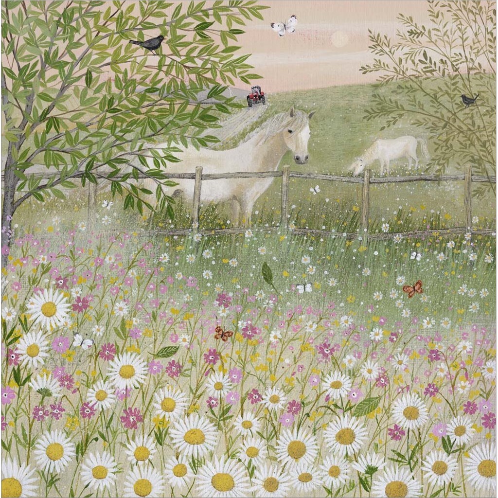 Field Edge by Lucy Grossmith 24&#x22; x 24&#x22; Canvas Wall Art